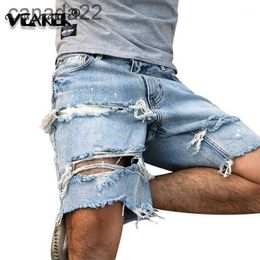 2020 High Quality Cowboy Shorts Mens Denim Short Jeans Men Hole Pants Summer Male Hip Hop Beggar Zipper Gay Streetwear1 4T05