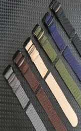 Watch Bands 20mm 22mm Black Navy Solid Colour For Perlon Woven Nylon Watchbands Bracelet Fabric Strap Band Buckle Belt7689441