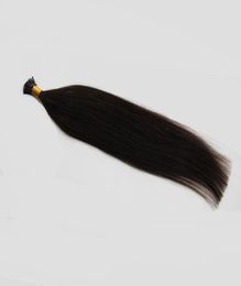 100g Straight Human Pre Bonded Fusion Hair Natural Colour I Tip Stick Keratin Double Drawn Remy Hair Extension1702673