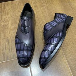 Casual Shoes And Painted Nile Crocodile Leather Shoesbusiness Dress Men