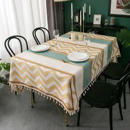 Table Cloth American Light Luxury Thickened Rectangular Household