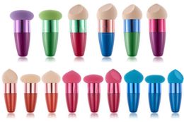 Beauty NON LATEX COTTON Cosmetic Brushes Liquid Cream Powder Foundation Concealer Sponge Lollipop Brush Makeup Tools DHL Factory4533603