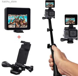 Selfie Monopods 2.0inch IP 68 Waterproof LCD Screen Selfie LCD Display Screen for Gopro Hero 9 8 7 6 EKEN YI AKASO Campark SLR More Action Cam Y240418