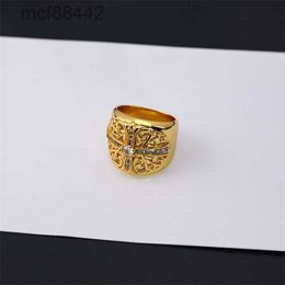 Designer Hearts Ring for Women Men Luxury Classic Ch Band Fashion Unisex Cuff Couple Chromees Gold Jewelry Gift JWX8