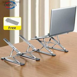 Other Computer Components CMASO New N8 Adjustable Laptop Stand Aluminum Suitable for Macbook Tablets Laptop Stand Cooling Pad Folding Laptop Stand Y240418