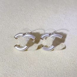 brand luxury round pearl earrings for women 18k gold vintage letters crystal diamd numbers earings earrings ear rings Jewellery c8HG#