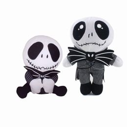 JACK and Sally Nightmare Before Christmas Halloween Skeleton Stuffed Pumpkin Santa Claus Prank Soft Plush Toy Doll Gifts