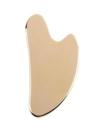 Beauty Face Care Pure Copper Gua Sha Tool Brass Guasha Board Acupuncture Scraping Massage Eye Neck Body Anti Wrinkle Skin Care Too4959038