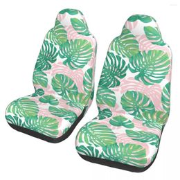 Car Seat Covers Summer Tropical Palm Leaves Universal Cover For Most Cars Women Protector Fabric Accessories