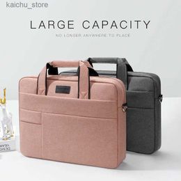 Other Computer Accessories Shockproof Laptop Bag 12 13 14 15 15.6 inch Lady Man Sleeve Case For MacBook Air Pro 13.3 15.4 Handbag Huawei briefcase Y240418