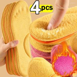 Women Socks Thermal Plush Warm Insoles Men Winter Self Heating Massage Shoe Pads Sports Memory Foam Foot Care Inserts Padding