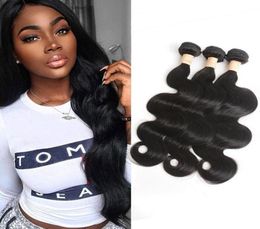 Malaysian Virgin Hair Mink 3 Bundles Human Hair Wefts Body Wave 3 Pieceslot 830inch Natural Color8883149