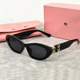 Fashion Designer sunglasses for women mu sports sunglasses oval sunglasses luxury monogram Mui sunglasses read mirror brand sunglasses With original box