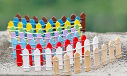 2021 Promotion Mini fencing fence fairy garden miniatures gnome moss terrariums desktop bottle garden resin crafts decoration for 2431657
