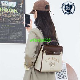 Leather Backpack Bags Trusted Luxury Ky Handbag Teenie Weenie Shoulder Crossbody Bag Academy Style Tw Bear Commuter Handheld Bag Womens Larg have logo HBQY5Y