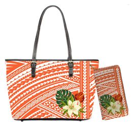 Bag Customized Flower Printed Women Handbag And Purse Set Large Leather Totes Wallets 2024 Clutch Free Drop Wholesale