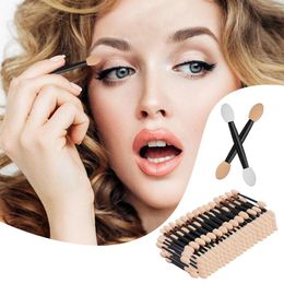 Makeup Brushes Disposable Sides Eye Shadow Sponge Applicators Length Eyeshadow Applicator 120 Pieces Beginner Make Up Kits