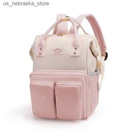 Diaper Bags Fashionable Mummy Pregnant Womens diapers sleeping bags large capacity travel backpacks mother care baby care female pregnancy polyester Q240418