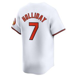 Baseball Jerseys Jackson Holliday 7 Rutschman 35 Cowser 17 Jersey 2024 Jackie Robinson Day White Orange Black City Button Up Men Size S-XXXL Stitched