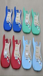 Factory electric finished guitar Body kitsDIY guitarColors Can be customizedCream Pickguard and Pickupscan be changed5456831