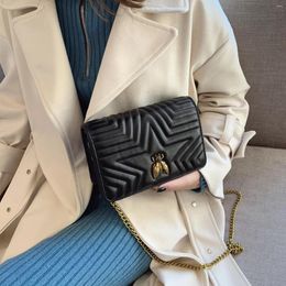 Bag Embroidery Fashion Handle Women's Mini Flap Shoulder Bags Appliques Chains Luxury Handbags Women Designer