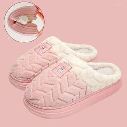 Slippers Winter Woman House 2024 Comfortable Fashion Brand Women Men Warm Non-Slip Slipper