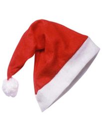 200pcs Red Santa Claus Hat Ultra Soft Plush Christmas Cosplay Hats Christmas Decoration Adults Christmas Party Hats LX23731461122