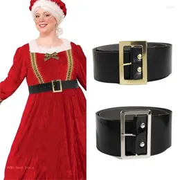 Belts Christmas Santa Belt Black Pirate Men 49'' Long Mens Costume For Women Kids Cosplay Supplies