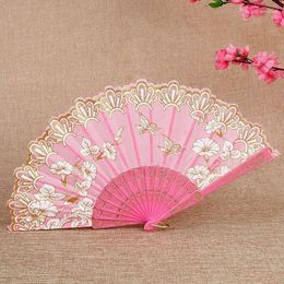 Decorative Figurines 1PC Vintage Chinese Style Lace Folding Fan High Quality Dance Wedding Party Favor Hand Fans Weddings Proms Home