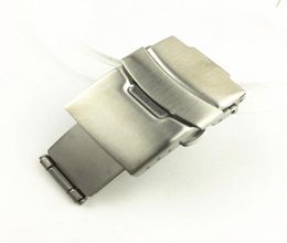 Universal steel strap watch accessories stainless steel double insurance buckle 16 18 20 22 22 26mm aircraft folding buckle6653306