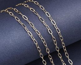 Pendant Necklaces 1Meter Stainless Steel Round O Shaped Rolo Cable Oval Link Bulk Chain Making Diy Wallet Women Choker Jewelry1905321