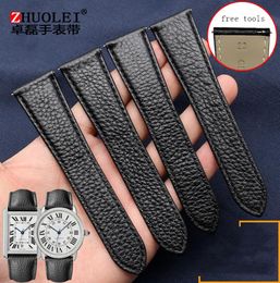 17mm 20mm 23mm leather watch strap for TANK London Solo men and women039s watch band6825161