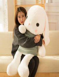 Dorimytrader cuddly cartoon bunny plush toy big stuffed anime rabbit doll pillow Christmas gift decoration 41inch 105cm DY618433161638
