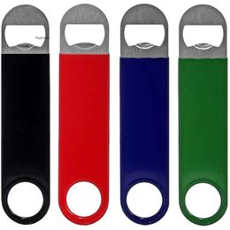 Bartender Opener Beer Bottle Speed Openers 7 Inch Rubber Coated Stainless Steel 0418