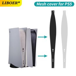 Cases Breathable Mesh Cover for PS5 Slim/PS5 Disc&Digital Console Flexible PVC Material Protective Washable Anti Pet Hair Dust Philtre