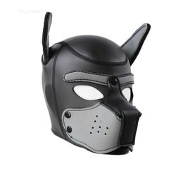 2022Role Sexy Adult Cosplay Play Dog Full Head Mask Soft Padded Latex Rubber Puppy Games Adults Products for 2107227329704