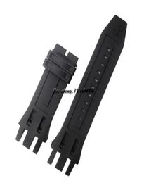 JAWODER Watchband New Men Women 33mm 26mm Buckle End Black Silicone Rubber Diver Watch Band Strap for INV Reserve4906868