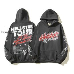 Hellstar Hoodie Pant Sports Suit Designer Hoodie Long Sleeve Pants Pullover Street Hip Hop Retro Alphabet Print High Street Personalised Hellstar Tracksuit 5282