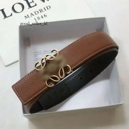 Luxury LOW Designer Loewve Belt Fashion Classic Mens Womens Smooth Buckle Leather Belt 3.8Cm Casual Versatile Jeans Skirt Belt High End Belt Wholesale 295