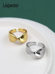 Lispector 925 Sterling Silver Geometric Mobius Rings For Lovers Minimalist Simple Wedding Ring Stylish Couple Jewelry Gifts Cluste4303204