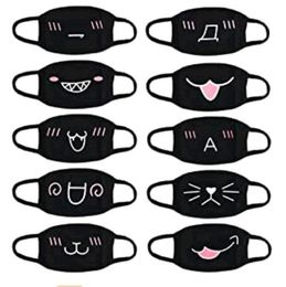 2020 Party Anime Bear Mask Adult Kids Fun Fancy Dress Face Mouth Muffle Mask Reusable Dust Warm Windproof Cotton Face Mouth Mask b2872585