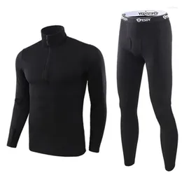 Men's Thermal Underwear Warm Winter Men Suits Outdoor Fleece Long Johns Sets Tactical Uniforms Combat