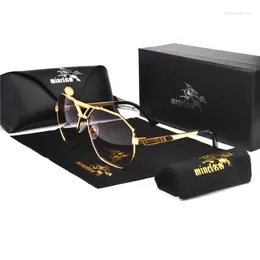 Sunglasses Fashion Metal Transparent Women 2024 High Quality Brand Designer Luxury Sun Glasses Black Square Sunglass For Male NX