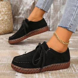 Casual Shoes European And American Minimalist Women's 2024 Autumn Winter Comfortable Flat Vulcanised Trafza