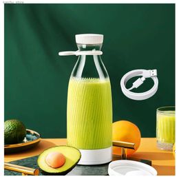 Juicers Mini Juice Cup JU479 Trådlös bärbar USB-laddning Trådlös 500 ml 6-boll Design Mini Travel Mixer Y240418