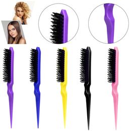 Hair Comb Professional Fluffy Brush Salon Hairdressing Combs Slim Line ABS Teasing Back Styling Tools Hairbrush 240412