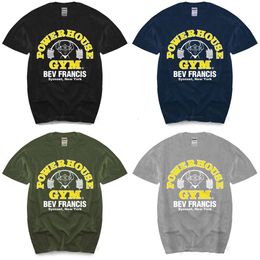 Mens Summer Black T-shirt T Shirt Men Powerhouse Gym Haruku Geek Cotton Tee-shirt Male Tees 220411 ee-shirt ees