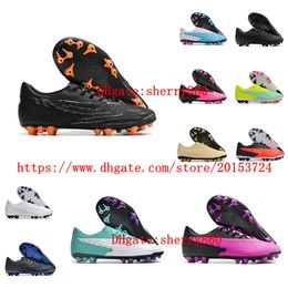Phantom GX Academy AG Original Mens Soccer Shoes Cleats chuteira football boots Firm Ground Soft Leather Comfortable
