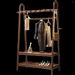 Hangers Hanger ClothesHangtheClothes Shelf Hallway Bed & Breakfast Simple Floor Bedroom Storage Coat Rack Solid Wood Household Furniture