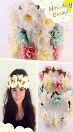 Women Girl Romantic Beach Wedding Fake Flower Hair Headband Crown Fashion Hoop R492254837